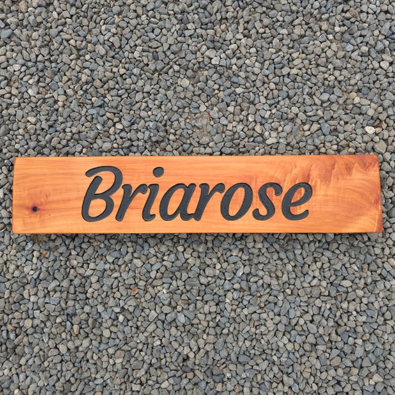 Painted Wood Sign - Briarose