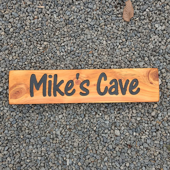 Custom Gift Sign - Mike's Cave