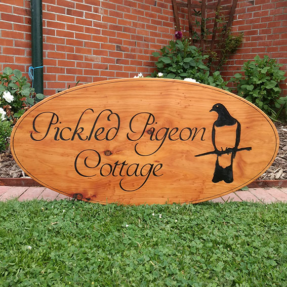 Large Oval Cottage Sign