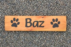 Dog Kennel Sign - Baz