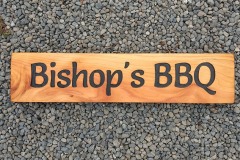 Custom Novelty Sign - Bishops-BBQ