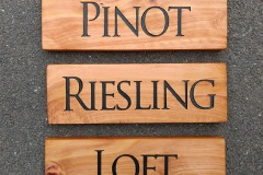 Wood Business Signs - Pinot