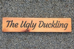Wooden Sign - The-Ugly-Duckling