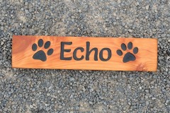 Paintned Dog Sign - Echo