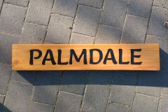 Macrocarpa Property sign - Palmdale